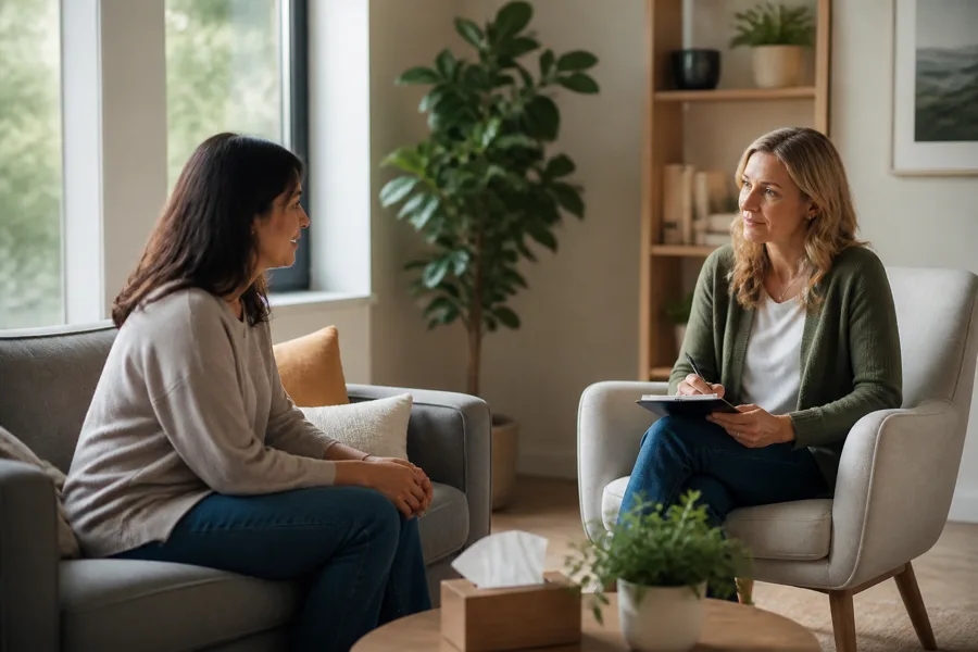Behavioral health counseling session